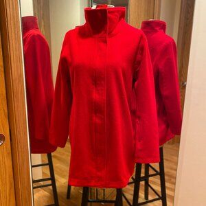 Red Pendleton Wool Blend Coat. Medium.